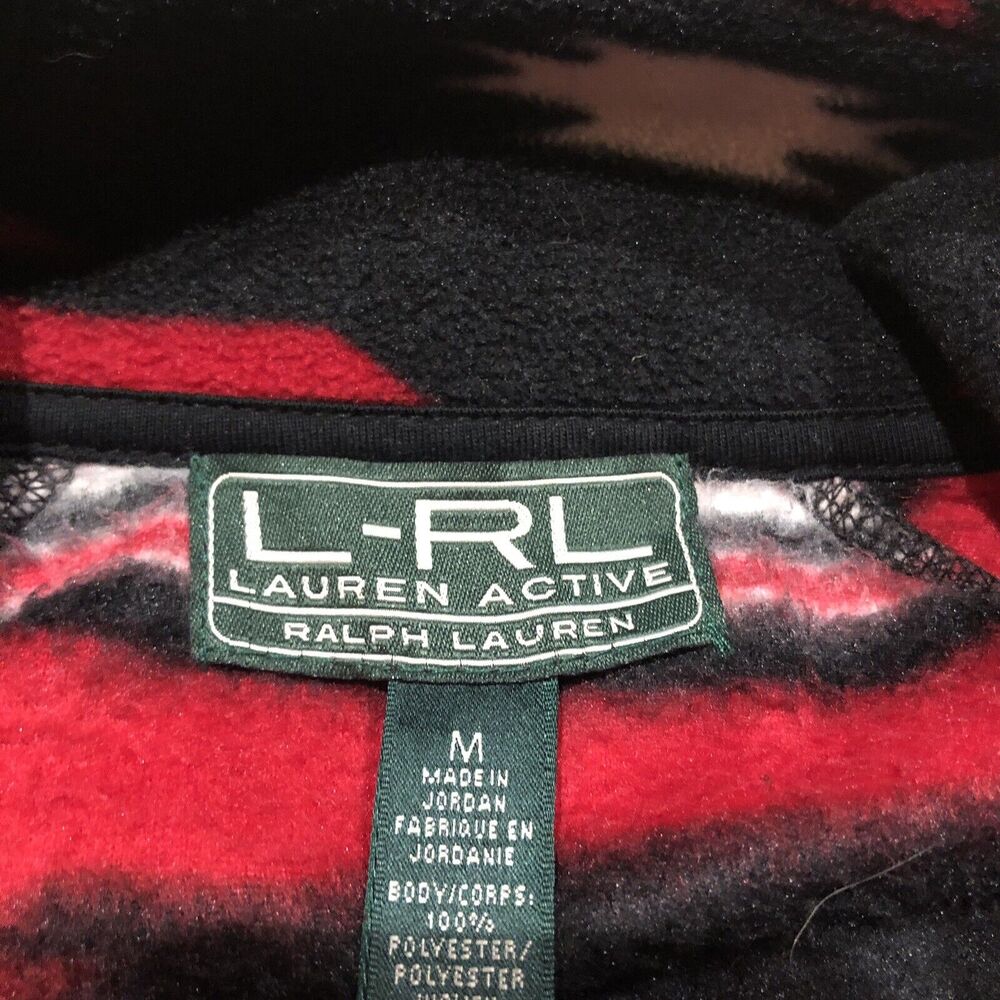 LRL Ralph Lauren Jacket Womens M Long Sleeve Full Zip Casual Fleece Aztec Z22 - Picture 5 of 10
